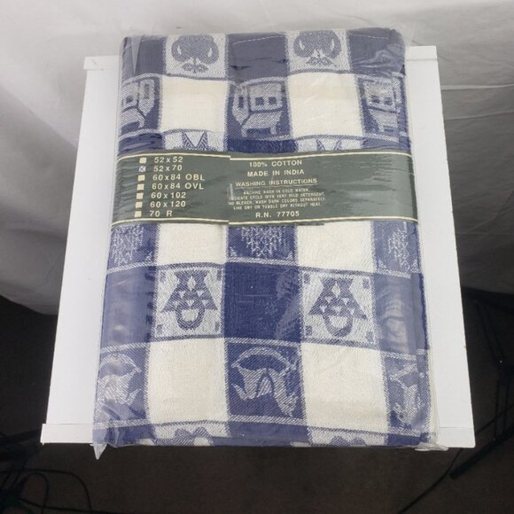 Nidico Home Textiles Cotton Hand Woven Table Cloth NWT - Picture 2 of 5